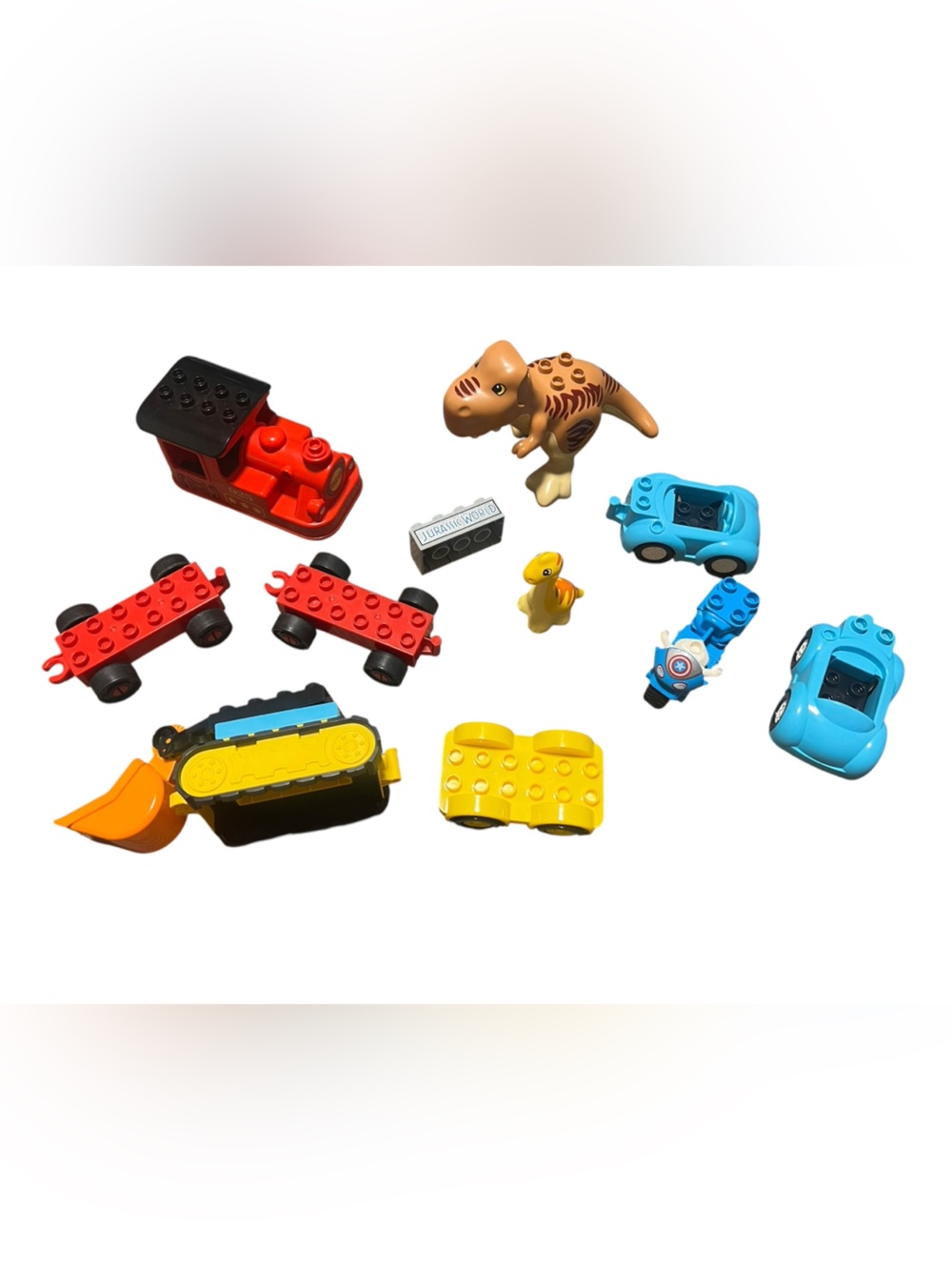 Lego Duplo Toy Vehicles and Figures 11 piece lot